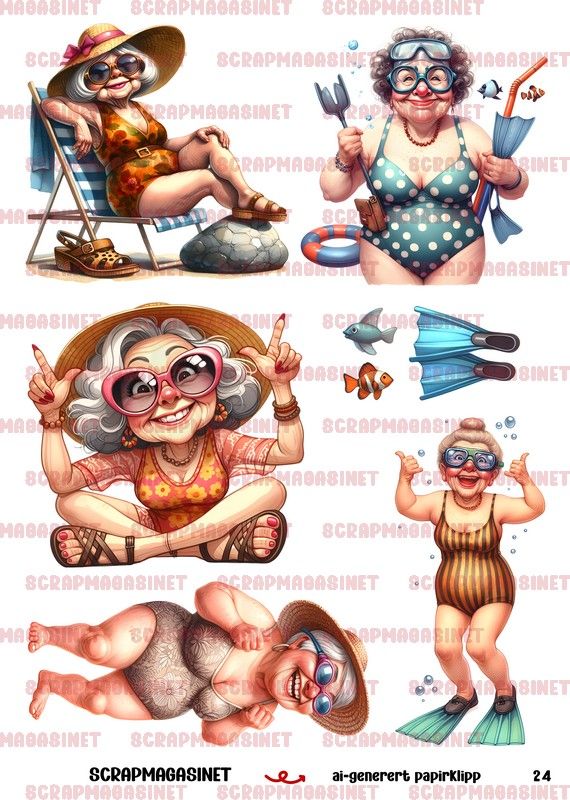 Scrapmagasinet-Papirklipp 24 - Badenymfer