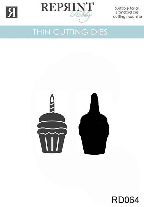 Hovedbilde  Reprint -Dies- Cupcake med skygge - 29 x 49 ...