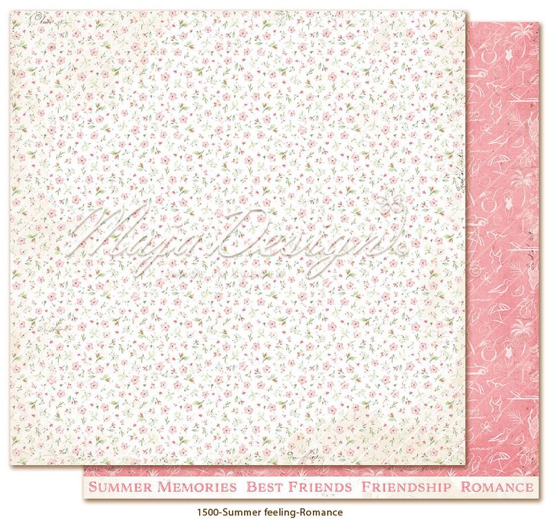 Maja Design Summer Feeling – 12×12 Blokk med møsnterark og monochrome ark
