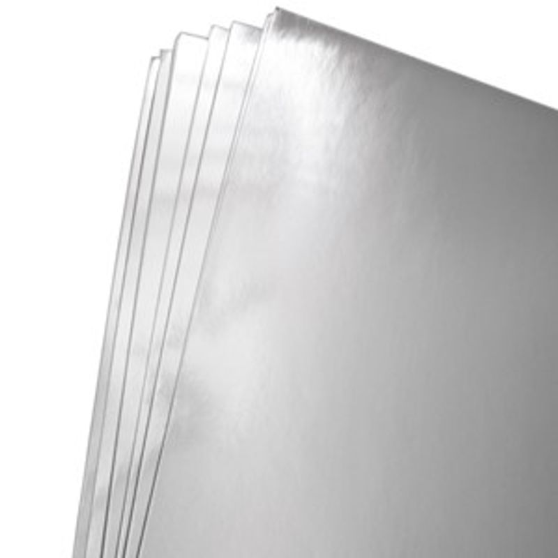 Kort og Godt - Speilkartong Sølv A4 - GP211