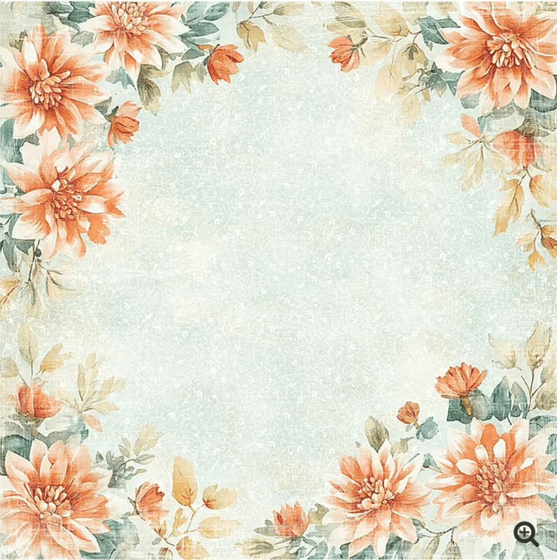 Reprint -Beach- Blokk 12x12 inch-12x12 (30,5 x 30,5 cm)- 