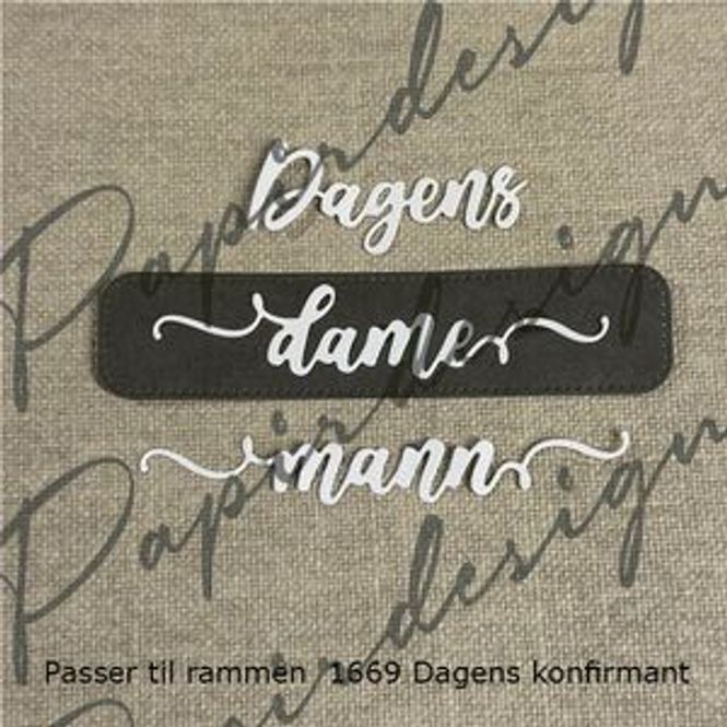 Hovedbilde Papirdesign - Dies - Dagens mann og dame - Passer ...