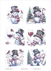 Hovedbilde Scrappehuset -  Jul Bildeark 5 - Sn&oslash;menn