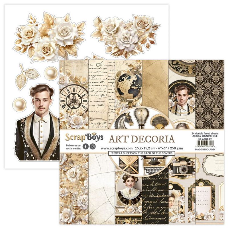 Scrapboys - Art decoria 08 6x6 inch