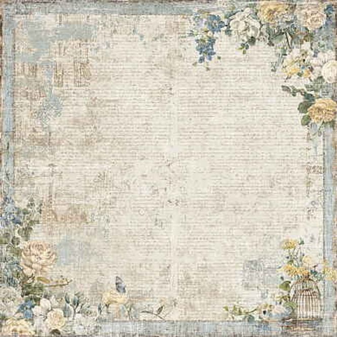 Hovedbilde Reprint -Summer Meadow - Floral Frame-12x12inch- ...