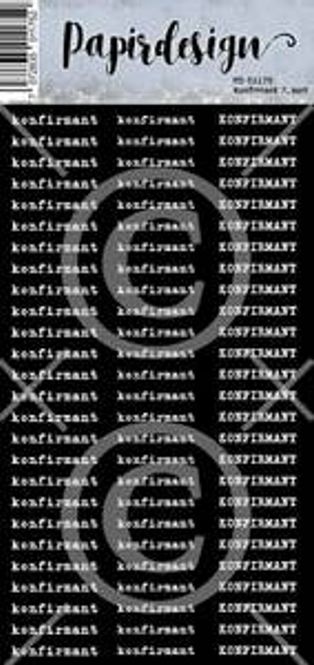Hovedbilde Papirdesign-Klistremerke-Konfirmat 7, Sort