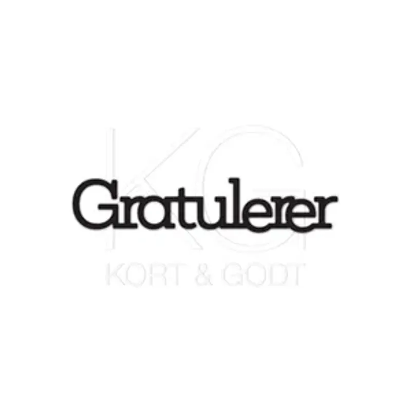 Gratulerer fra Kort og Godt - Die362