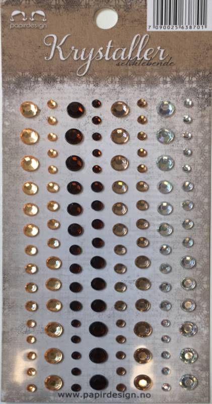Papirdesign - Krystaller - Gull