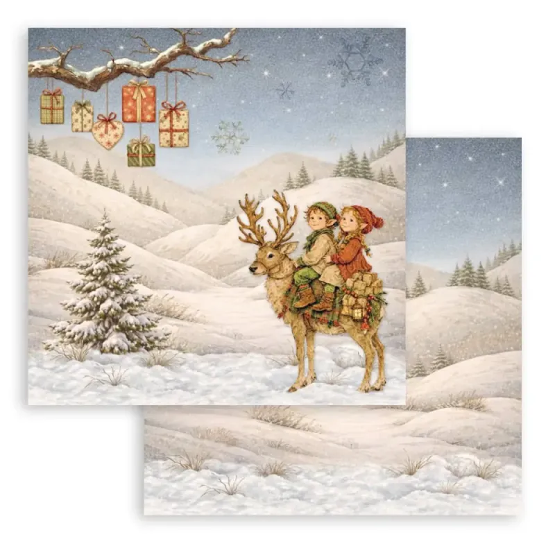 Stamperia - Silent Night 12x12 Inch Paper Pack 10 doble ark