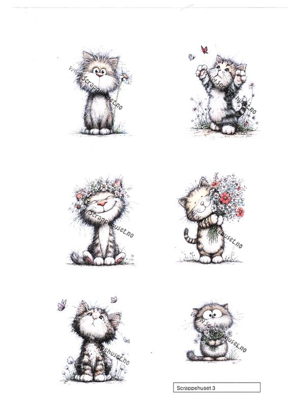 Bildeark- Scrappehuset- Katt-B3
