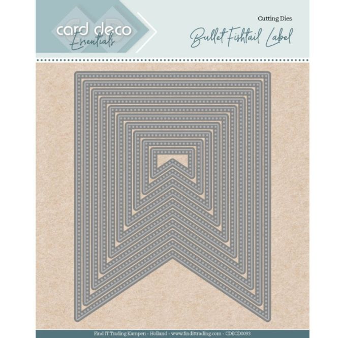 Hovedbilde Card Deco Essentials Bullet fishtail label ...
