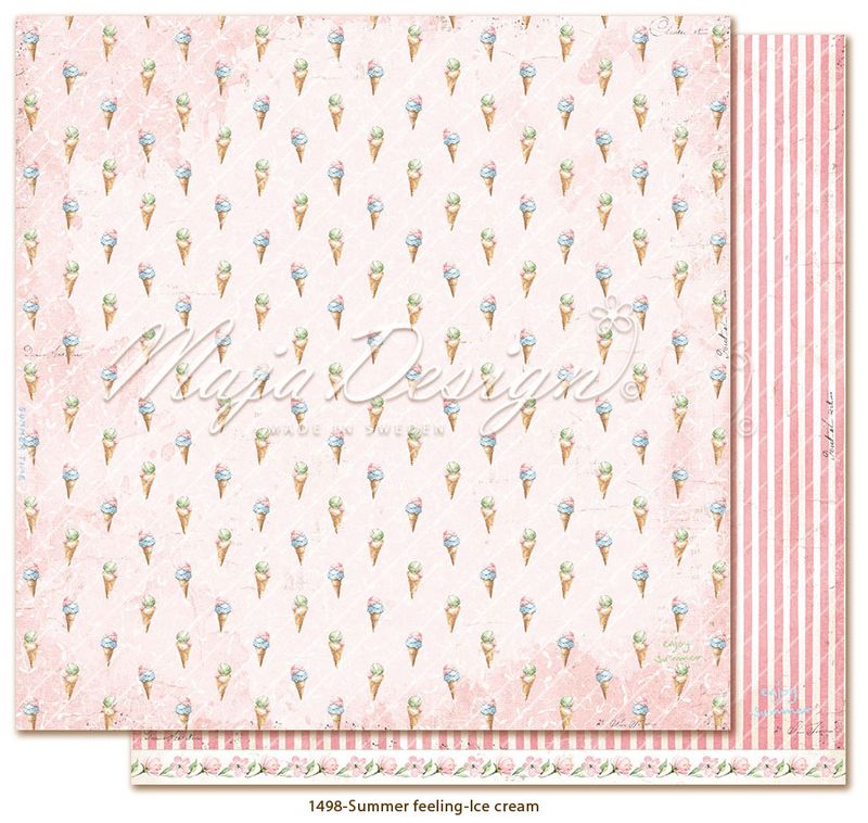 Maja Design Summer Feeling – 12×12 Blokk med møsnterark og monochrome ark