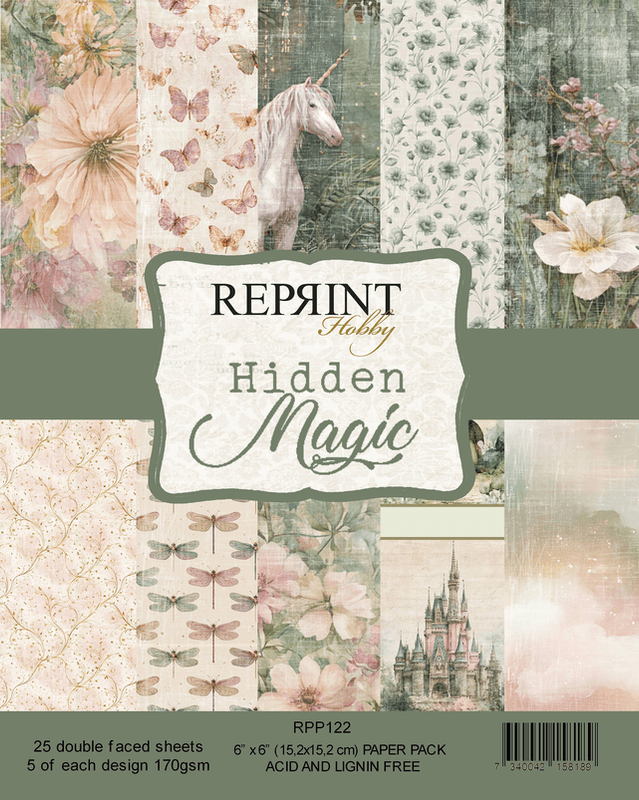 Reprint-Paperpack  - Hidden Magic Collection -blokk- 6x6