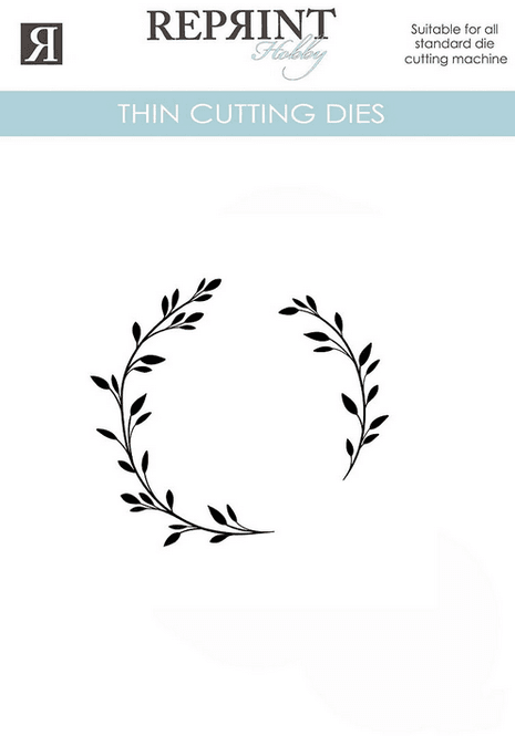 Hovedbilde Reprint - Dies - grener med blad-2 st - 63 x 45 ...