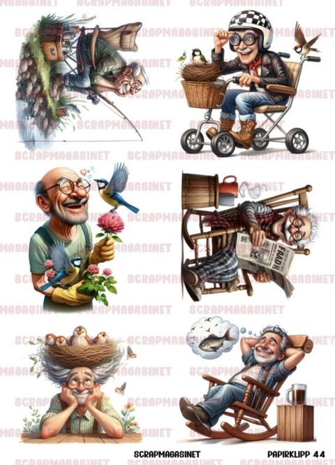 Hovedbilde  Scrapmagasinet Papirklipp 44 - Gamle gubbers ...