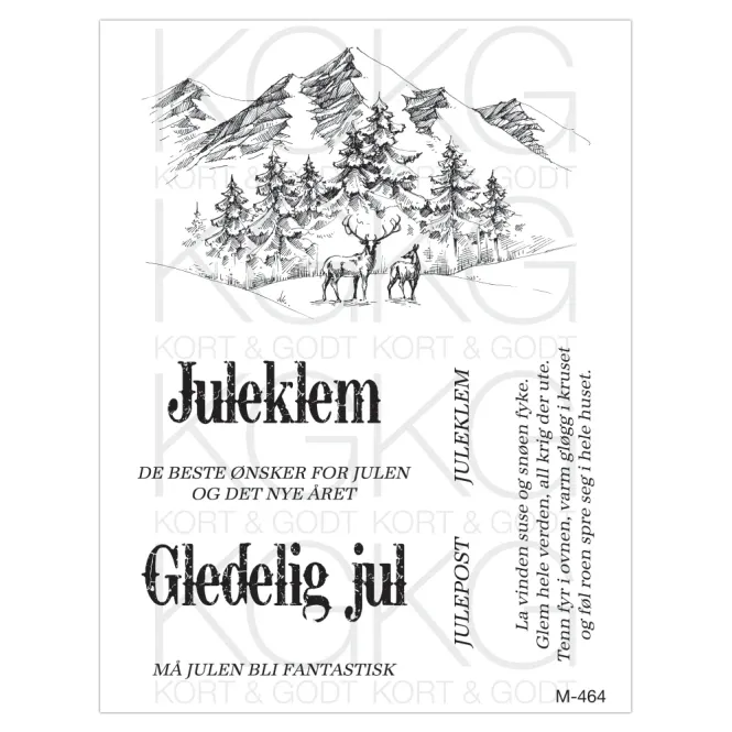 Hovedbilde Kort og Godt-Julekem-stempel--M-464
