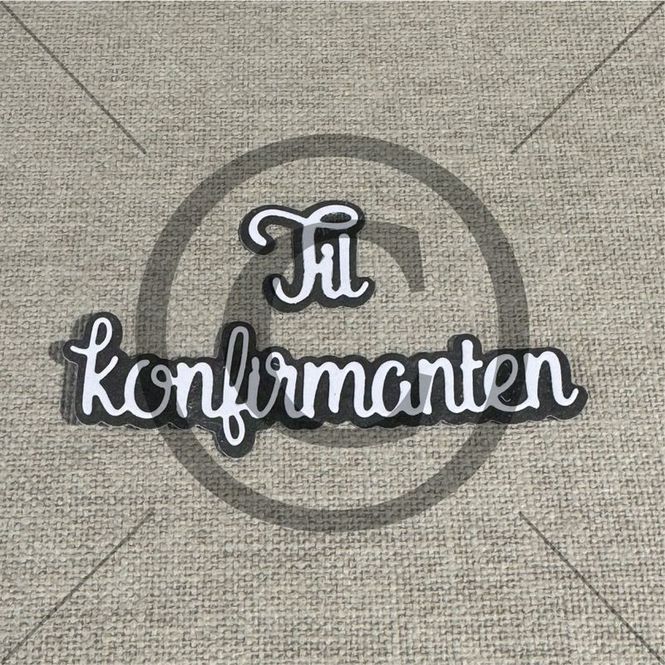 Hovedbilde Til konfirmanten fra Papirdesign - pd 1352