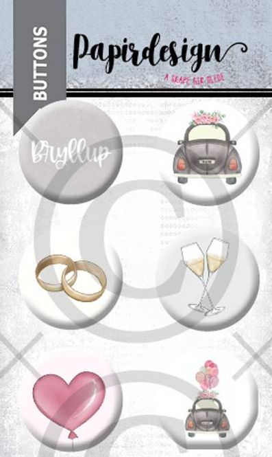 Hovedbilde Papirdesign-Buttons-Bryllup-PD00948