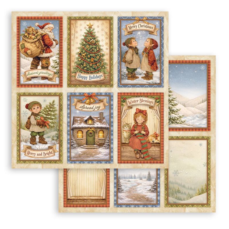 Stamperia - Silent Night 12x12 Inch Paper Pack 10 doble ark