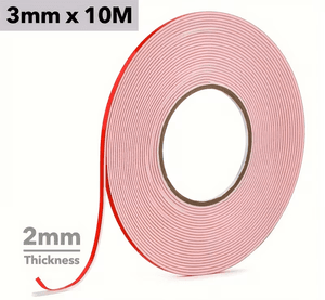 Hovedbilde  Rull med foam tape bred 3mm h&oslash;yde 2mm-10m