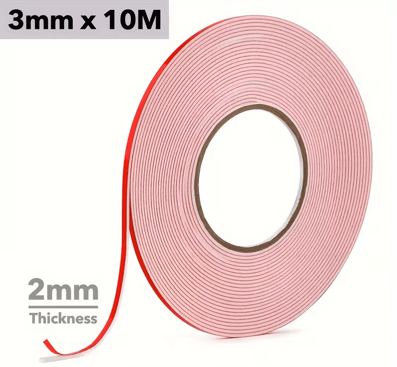  Rull med foam tape bred 3mm høyde 2mm-10m