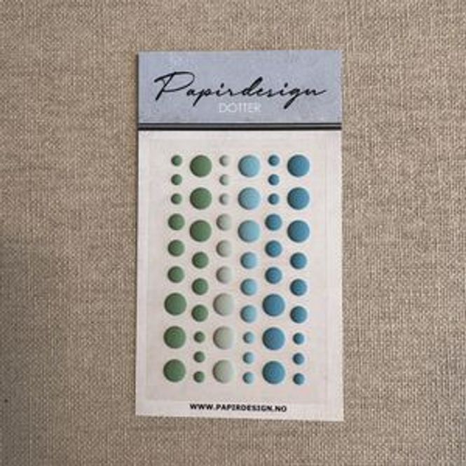 Hovedbilde Papirdesign-Dotter-dotter- Dotter grønn, matt-PD ...