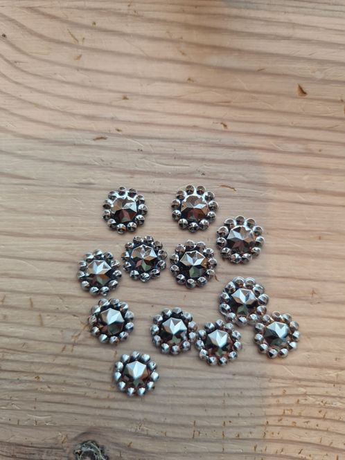 Hovedbilde Rund Fin Bling Med Utheving - Sølv - SHB16