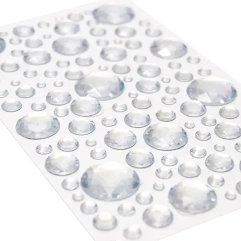 Kort og Godt-Bling 4-20mm Klar- Stickers-BE106