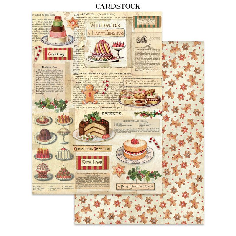 Stamperia Classic Christmas – Art Junk journal A4-bok
