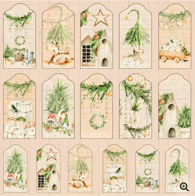 Hovedbilde Vintage Christmas-TAGS- RP0469
