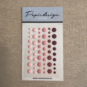 Hovedbilde Papirdesign-Dotter-dotter- Dotter  rosa, matt-PD ...