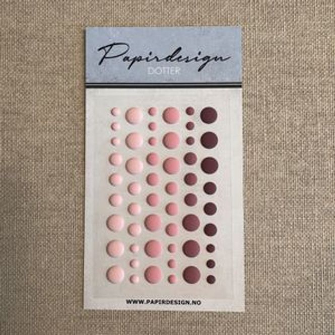 Hovedbilde Papirdesign-Dotter-dotter- Dotter  rosa, matt-PD ...