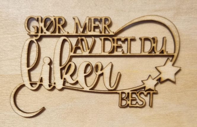 Hovedbilde Gjør mer av det du liker best - Scrappehusets ...