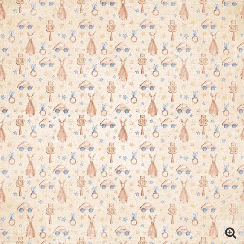 Reprint-Paperpack- Vintage Baby- blokk- 6x6 Inch 