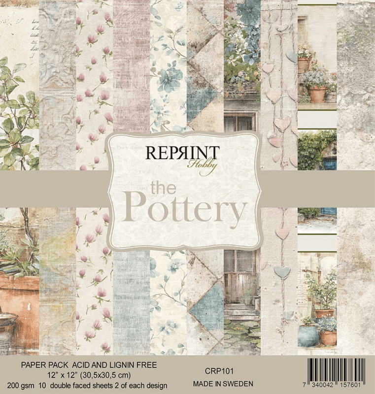 Reprint-The Pottery - Blokk-12x12 inch-fra Reprint 