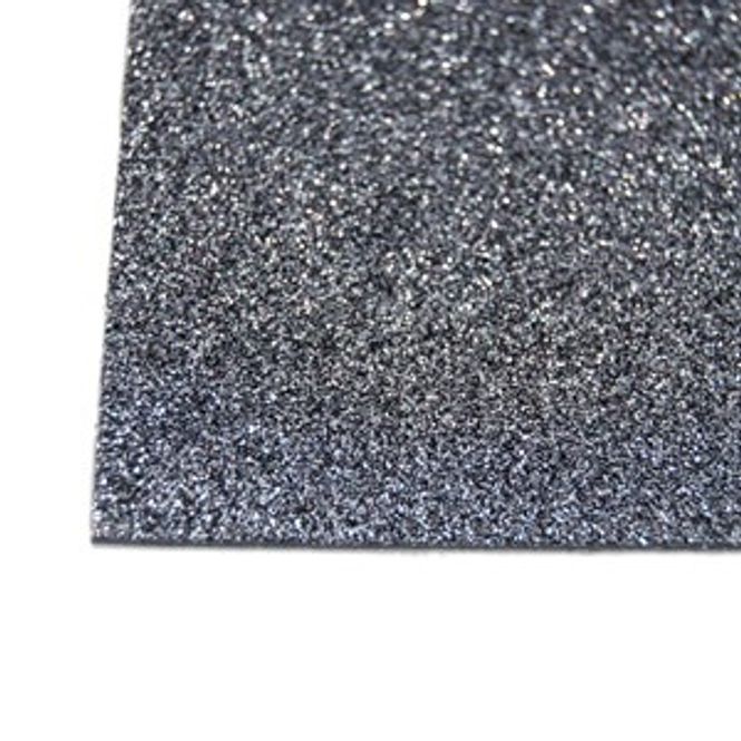 Hovedbilde Kort og Godt-Mosegummi Glitter Koksgrå A4 - FO223