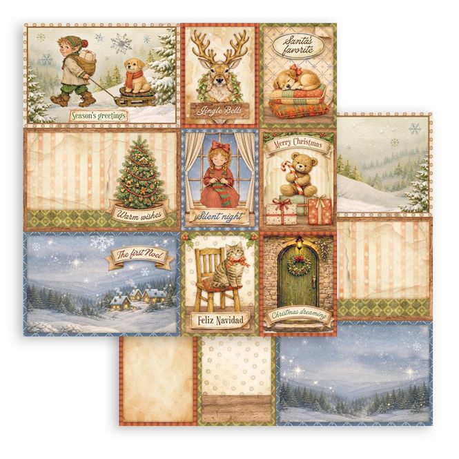 Hovedbilde Stamperia -Silent Night – Mixed cards ...