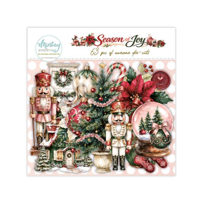 Hovedbilde Mintay- Season of Joy Die-Cuts 60 stk