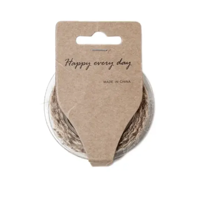 Hovedbilde HA119 Hamp Bånd Natur 15mm 2m 119