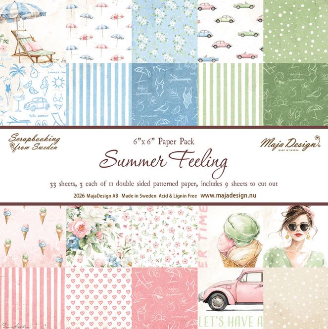 Hovedbilde Maja Design- Summer Feeling – 6×6 Blokk-- ...