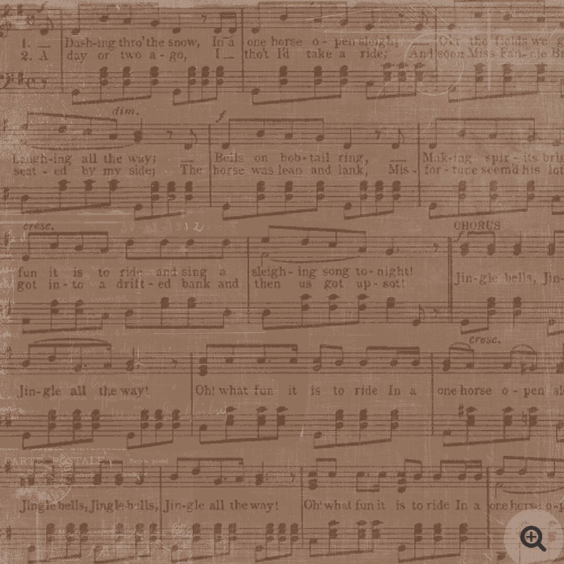 Reprint-Paperpack-Flings & Music -  blokk- 6x6 Inch