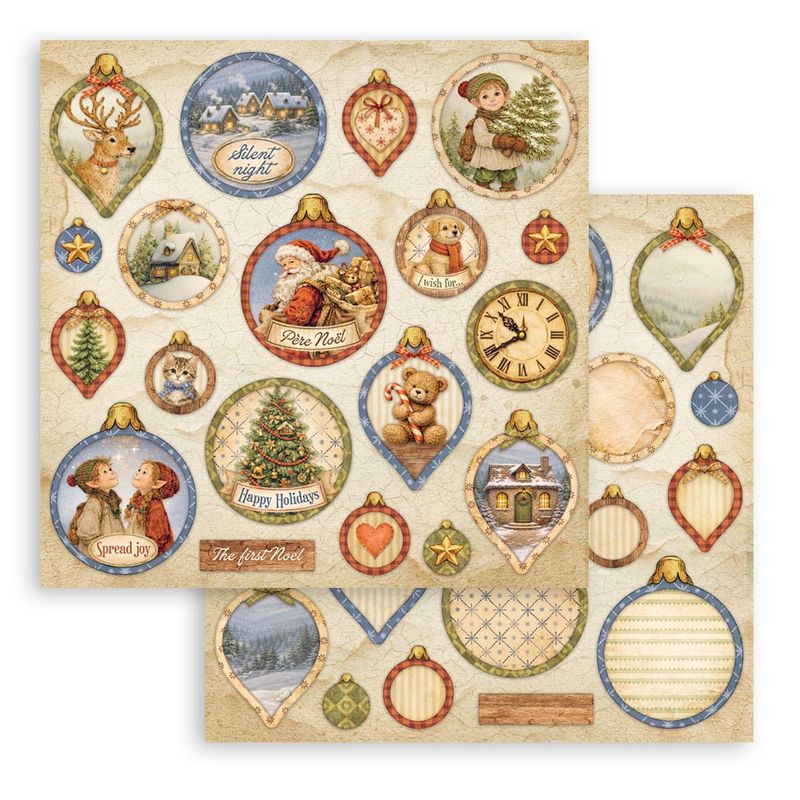 Stamperia - Silent Night 12x12 Inch Paper Pack 10 doble ark