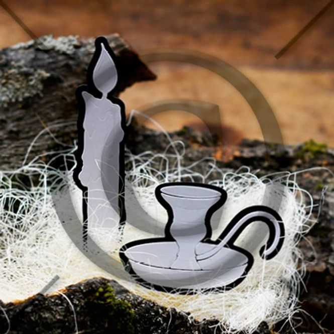 Hovedbilde Papirdesign-Dies-Lys og lysestake-PD 2200841