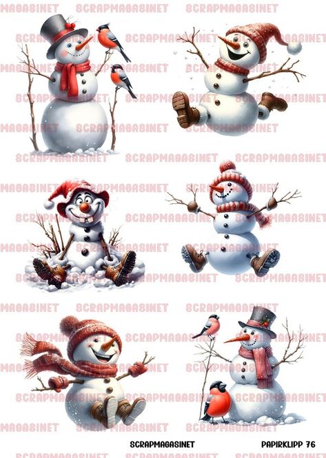 Hovedbilde Scrapmagasinet-Papiklipp 76- snømenn