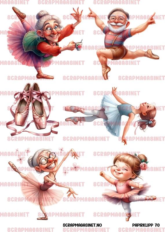 Scrapmagasiet- Papirklipp 70-Balett