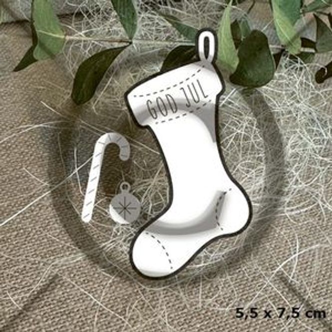 Hovedbilde Julestrømpe 3 dies fra Papirdesign-PD1494 
