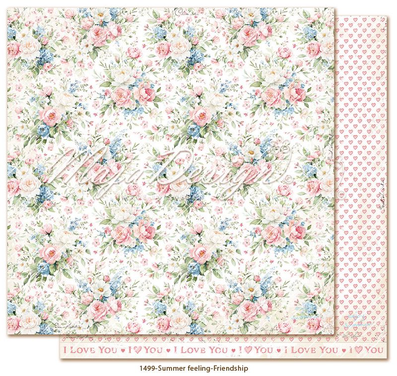 Maja Design Summer Feeling – 12×12 Blokk med møsnterark og monochrome ark